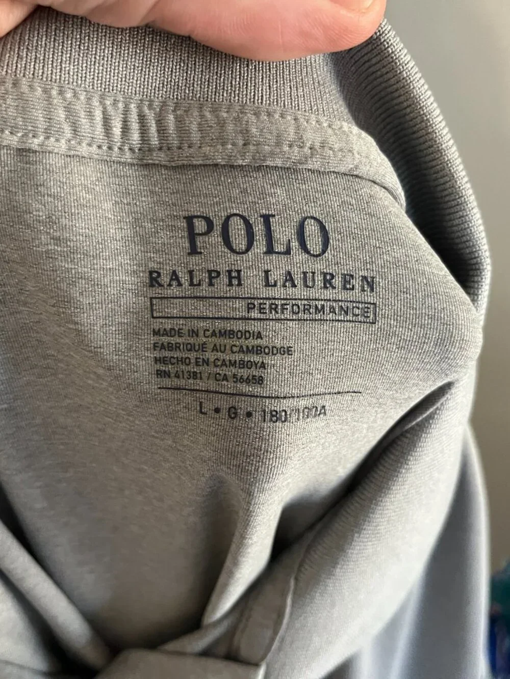 ⛳ Polo Ralph Lauren Men’s Performance Golf Polo Gray Shirt L 🏌️